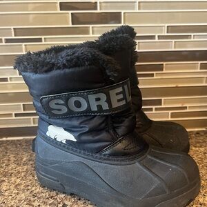 Sorel Black Winter Boots Little Kid